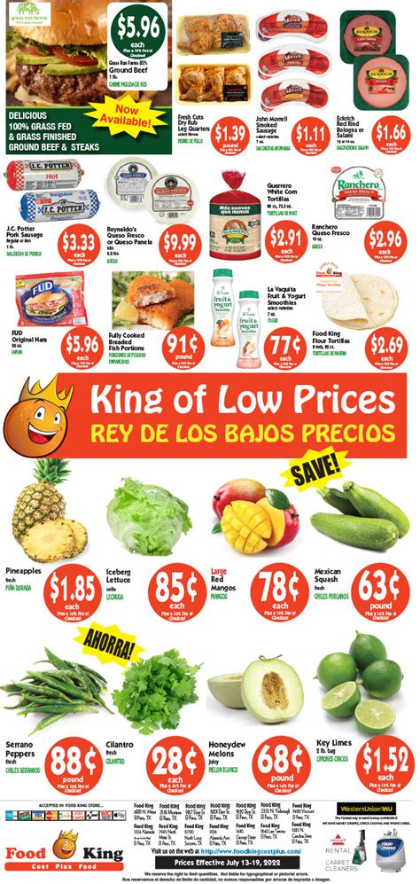 food king weekly ad|food king weekly ad el paso tx.